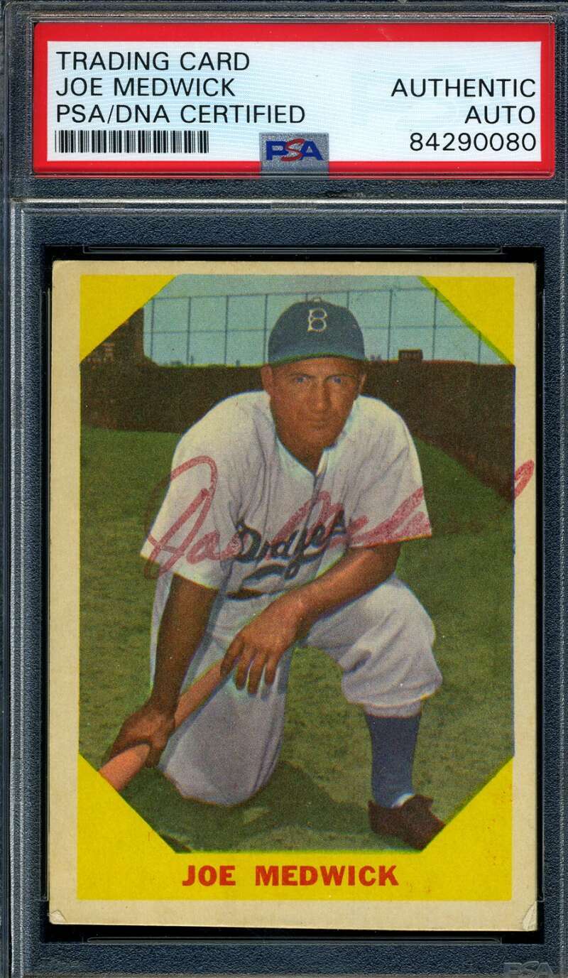 Joe Medwick PSA DNA Coa Autograph 1960 Fleer Hand Signed