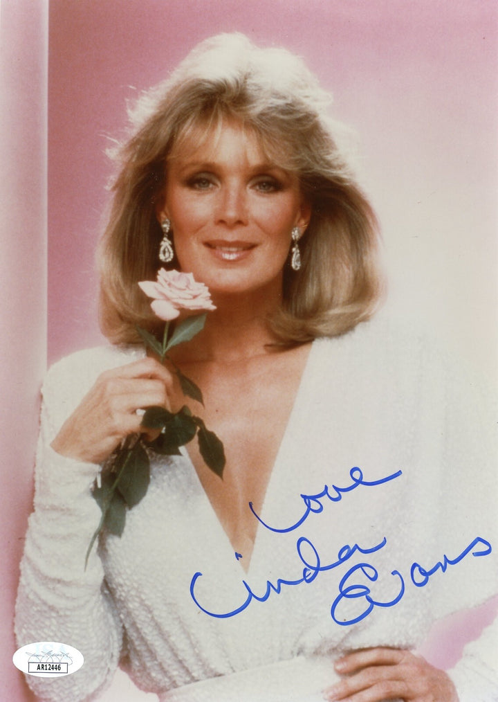 Linda Evans Autographed 8x10 Photo Actress Dynasty JSA COA Signed