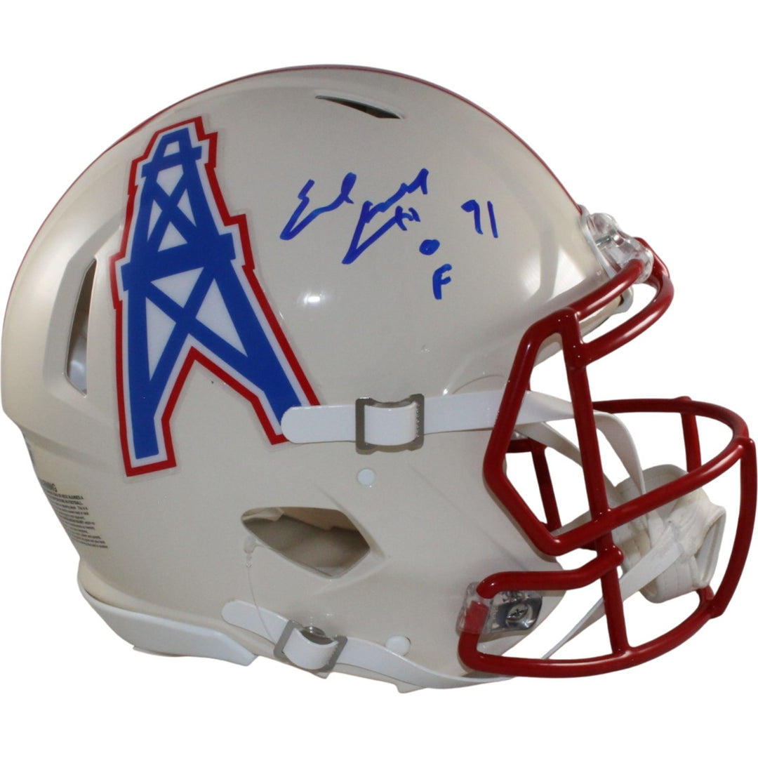 Earl Campbell Signed Tennessee Titans Authentic Retro Helmet Beckett W 56954