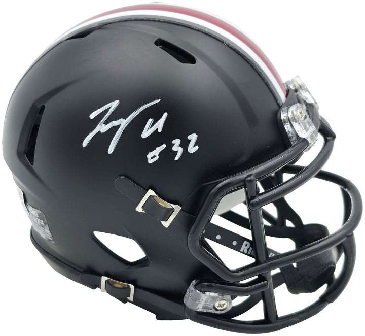 TreVeyon Henderson Auto Ohio State Buckeyes Alt Black Speed Mini Helmet Beckett