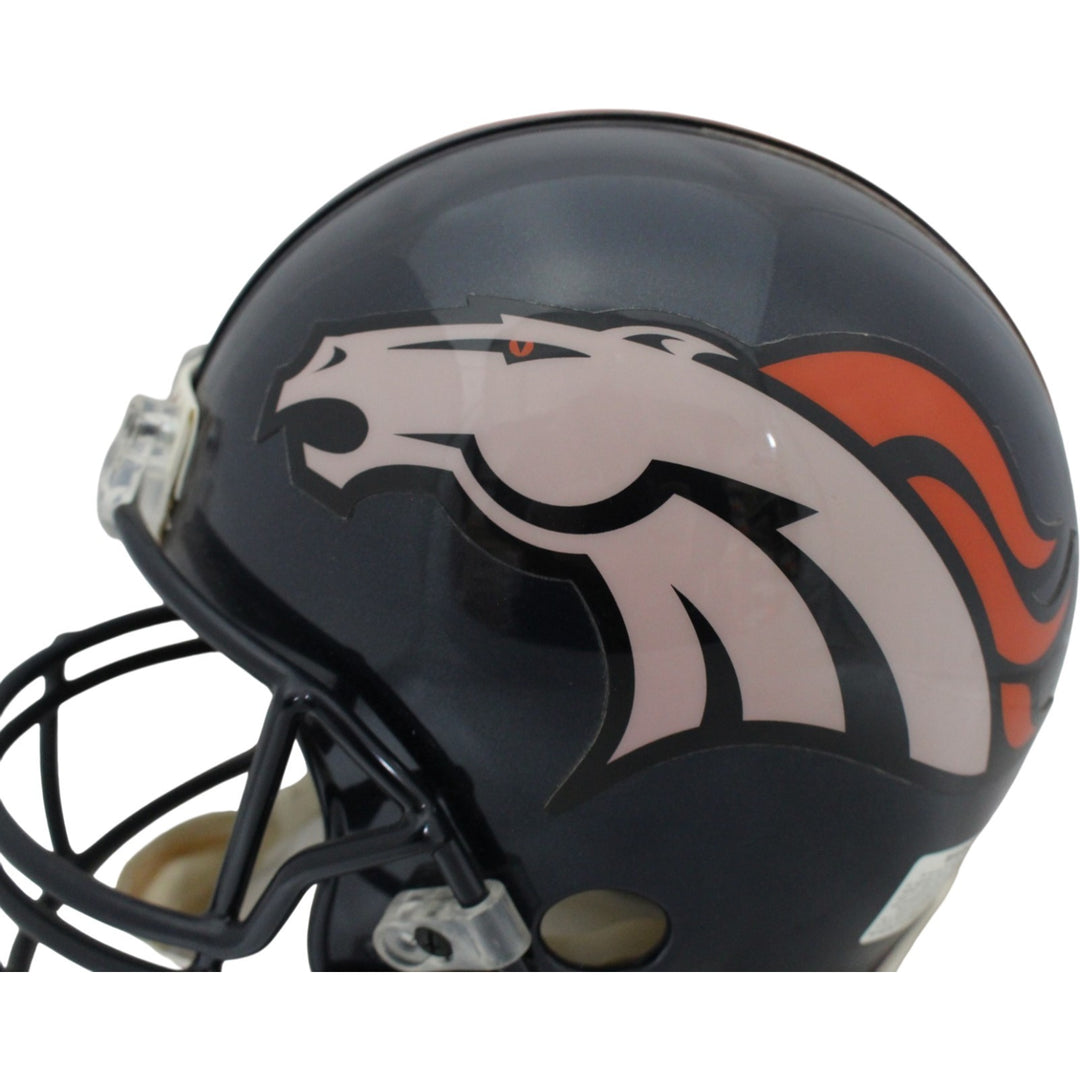 John Elway Autographed Denver Broncos Authentic VSR4 Helmet AS IS Beckett 54983