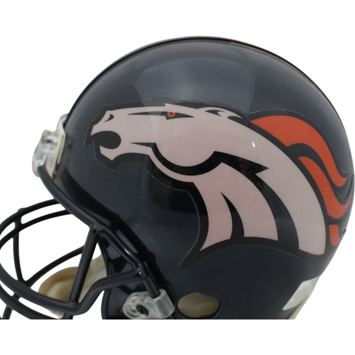 John Elway Autographed Denver Broncos Authentic VSR4 Helmet AS IS Beckett 54983