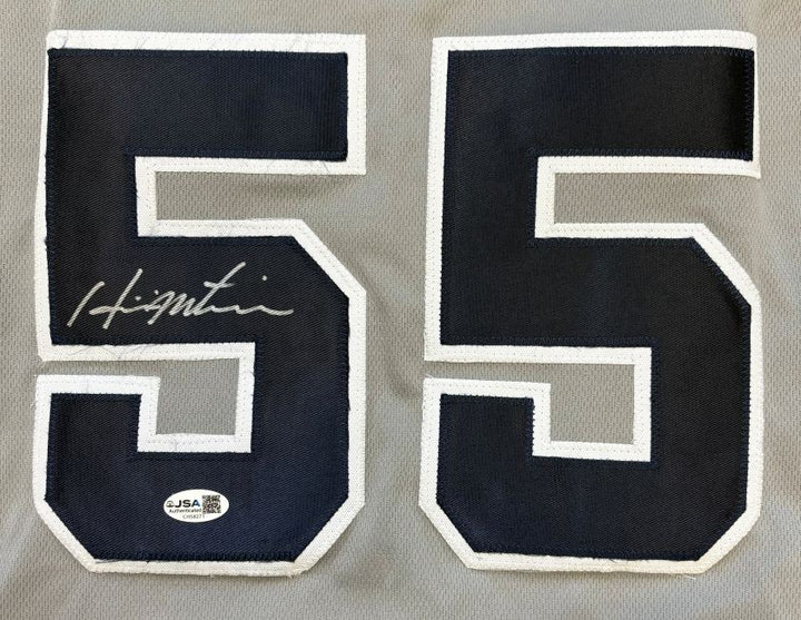 Hideki Matsui New York Signed Gray Baseball Jersey JSA
