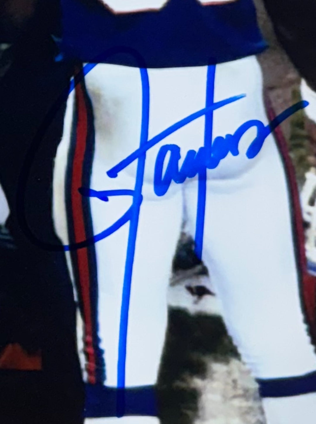 Lawrence Taylor Signed 11x14 Photo Theismann Sack NY Giants Auto HOF Steiner COA