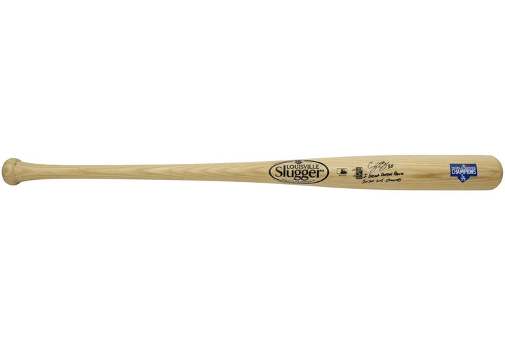 Cody Bellinger Signed Blonde WS Logo Louisville Slugger Bat Dodgers Fanatics
