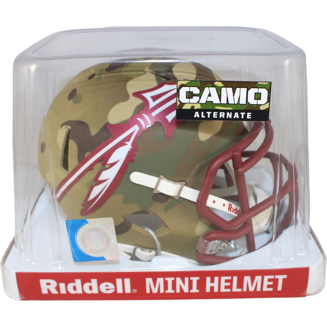 Florida State Seminoles Riddell New In Box Rare Camo Mini Helmet 29620