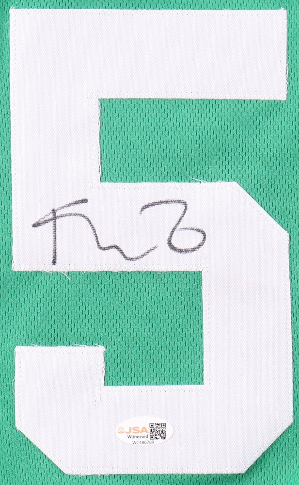 Kevin Garnett Boston Signed Green Basketball Jersey JSA QR