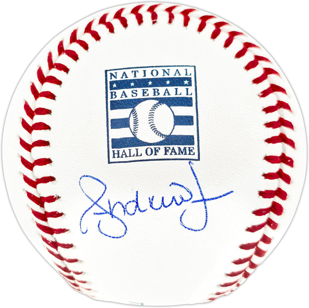 Andruw Jones Signed Official HOF Logo Baseball Braves Beckett BAS Witness