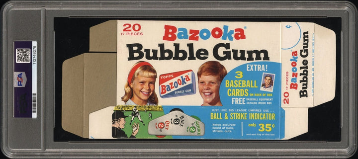 1966 Bazooka Complete Box Sandy Koufax/Frank Howard/Horton - PSA Graded 4 VG-EX