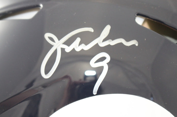 Jim McMahon Autographed Chicago Bears Authentic TB Helmet Beckett Witness 55377