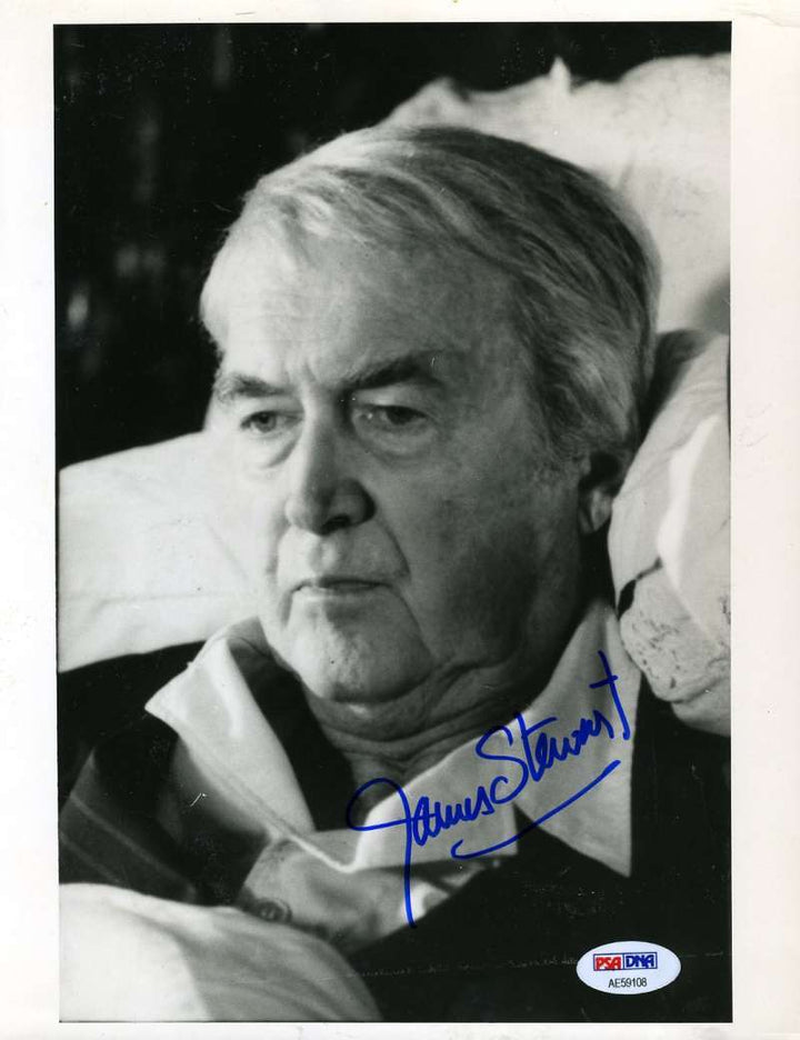 Jimmy James Stewart Psa Dna Coa Autograph 8x10 Photo Hand Signed
