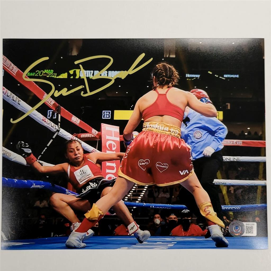 Seniesa Estrada signed Boxing 8x10 photo #9 autograph ~ Beckett BAS Holo