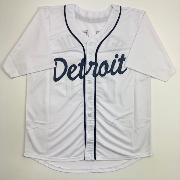 Autographed/Signed Mickey Tettleton Detroit White Baseball Jersey BAS COA