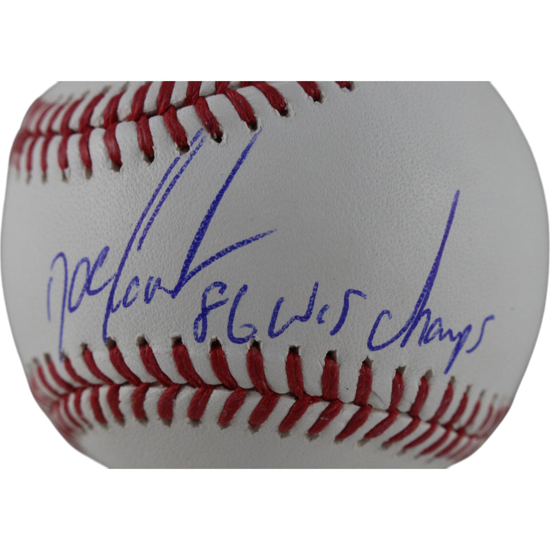 Dwight Doc Gooden Autographed New York Mets OML Baseball 86 WS Beckett 49318