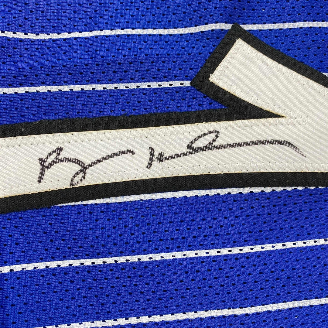 Autographed/Signed Anfernee Penny Hardaway Orlando Blue Jersey PSA/DNA COA