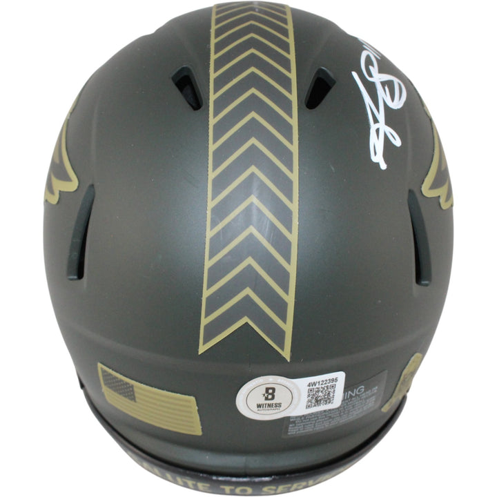 AJ Brown Autographed Philadelphia Eagles 25 STS Mini Helmet Beckett W 54033
