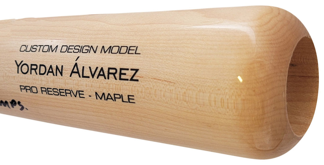 Yordan Alvarez Auto Blonde Victus Player Model Bat Astros 2022 WS Champs Beckett
