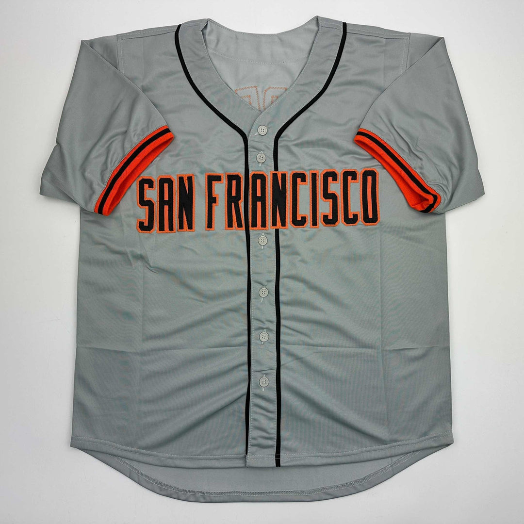 Autographed/Signed ORLANDO CEPEDA San Francisco Grey Jersey JSA COA Auto