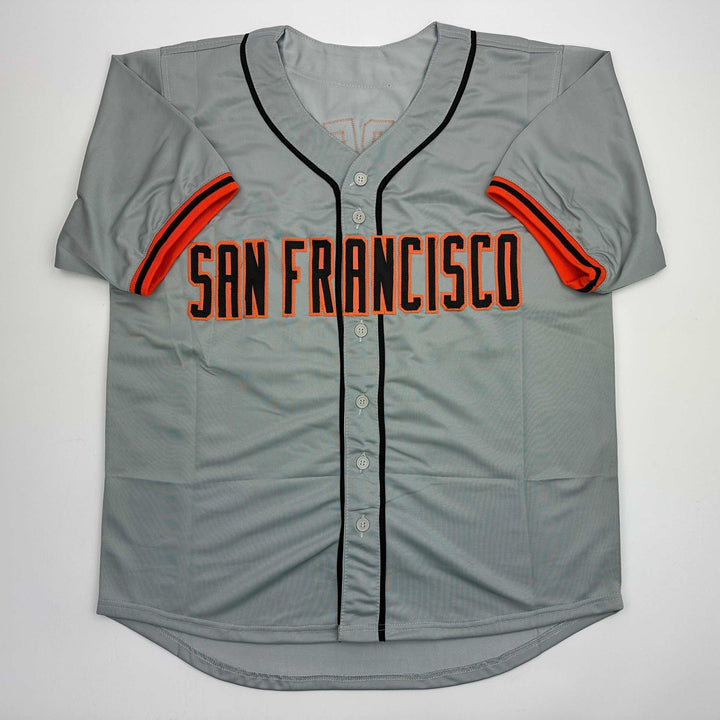 Autographed/Signed ORLANDO CEPEDA San Francisco Grey Jersey JSA COA Auto