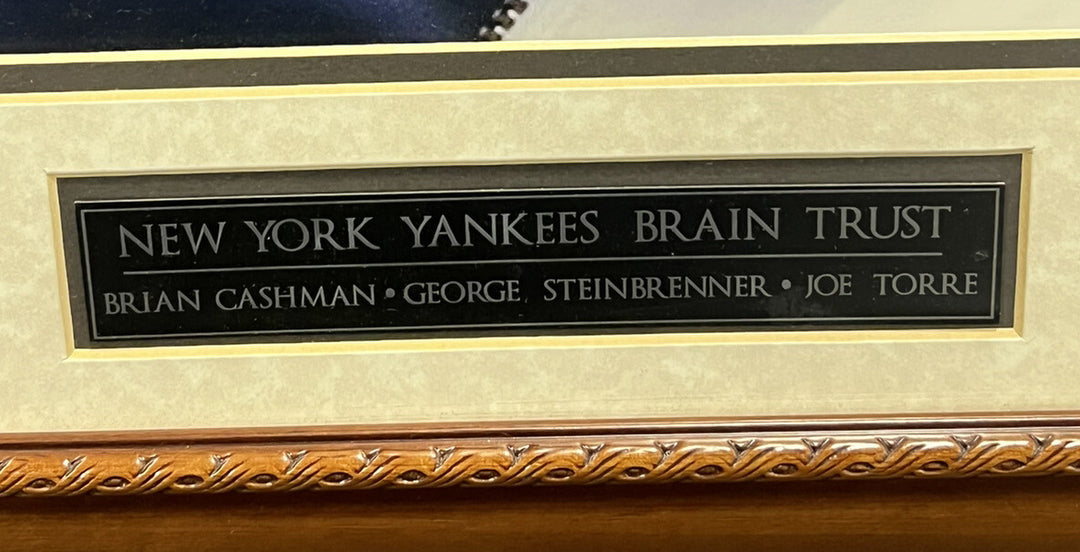 George Steinbrenner Cashman Joe Torre Signed 16x20 Photo Framed Auto Steiner