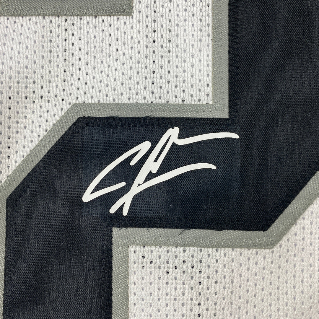 Facsimile Autographed Charles Woodson Oakland Vegas White Reprint Jersey Mens XL