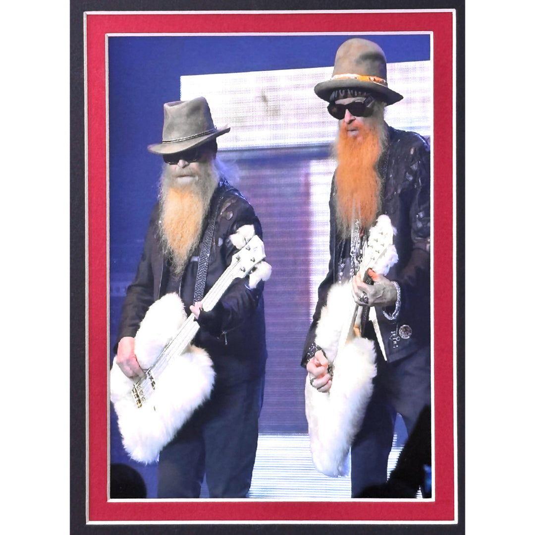 Billy Gibbons Autographed Eliminator Album Framed ZZ Top Backstage Pass Beckett