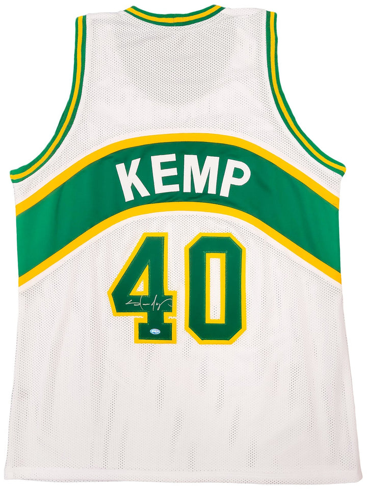 Seattle Supersonics Shawn Kemp Autographed Signed White Jersey MCS Holo