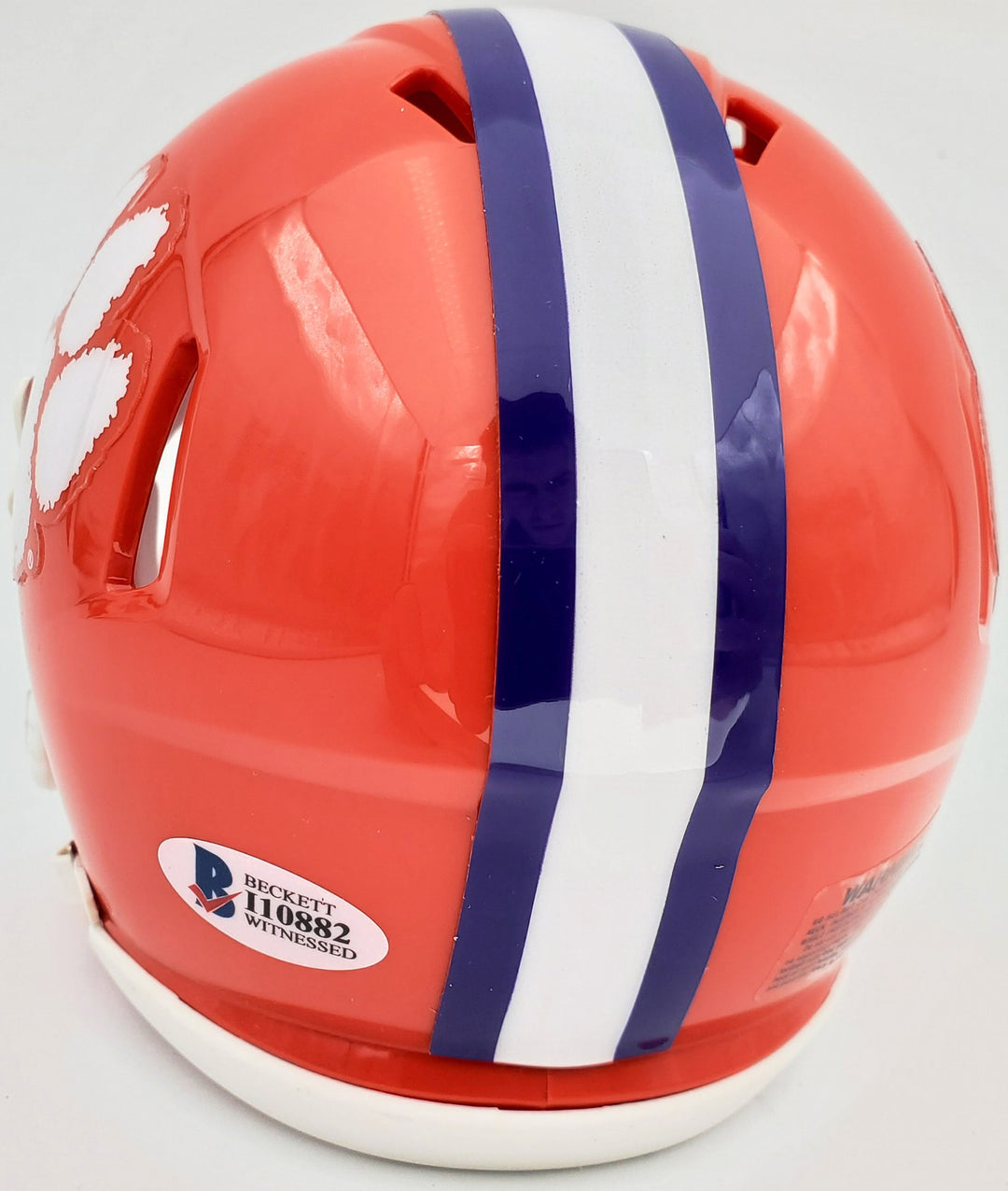 Deshaun Watson Signed Clemson Tigers Orange Speed Mini Helmet Beckett BAS