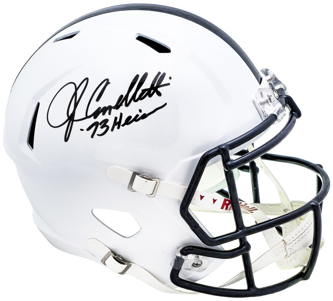 John Cappelletti Auto Penn State Nittany Lions White FS Rep Helmet Heisman JSA
