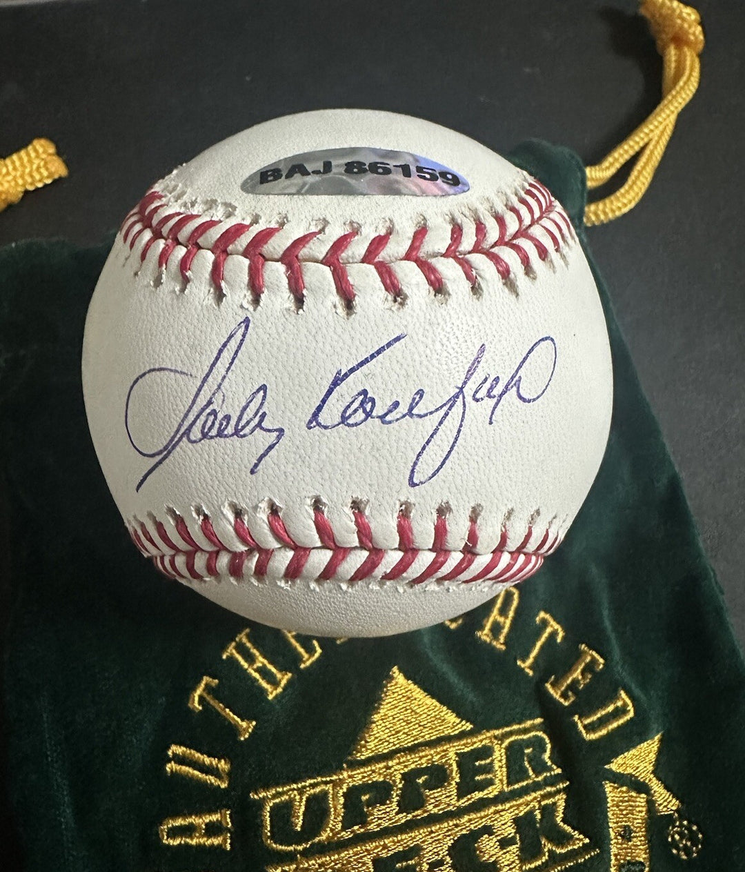 Sandy Koufax Dodgers Signed MLB Baseball UDA Upper Deck Authentic Gem Mint Auto