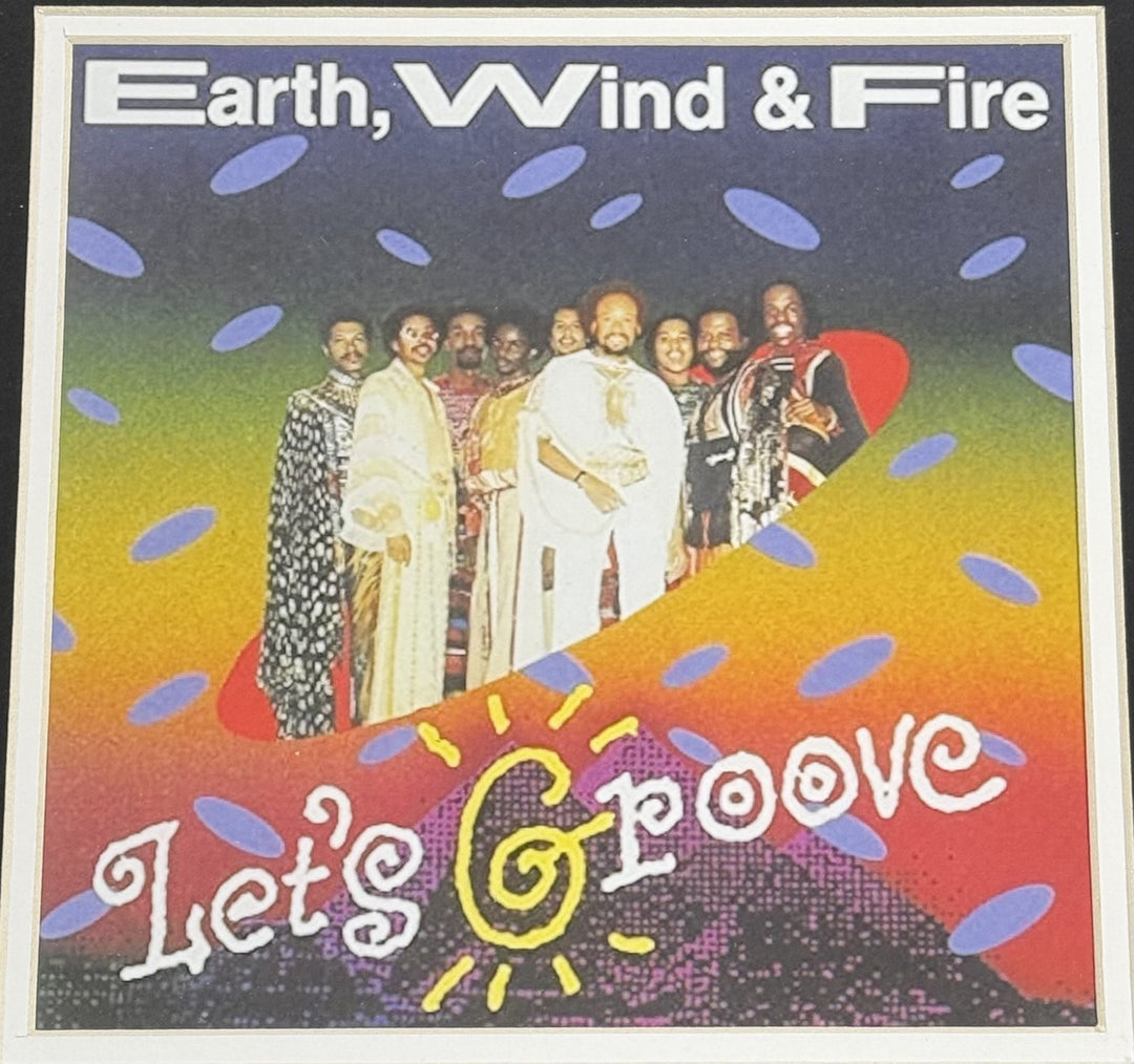 Earth Wind & Fire Let's Groove Signed Framed Sheet Music White Johnson Auto PSA