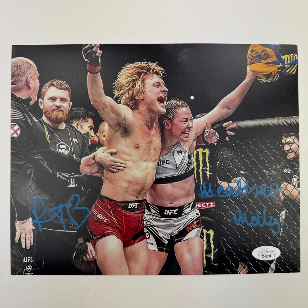Autographed/Signed Paddy Pimblett Molly Meatball McCann 8x10 Photo JSA COA