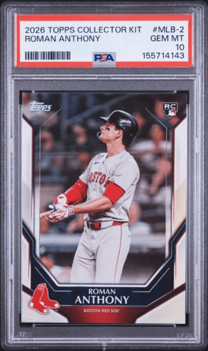 Graded 2026 Topps Collector Kit Roman Anthony #MLB2 RC Baseball Card PSA 10
