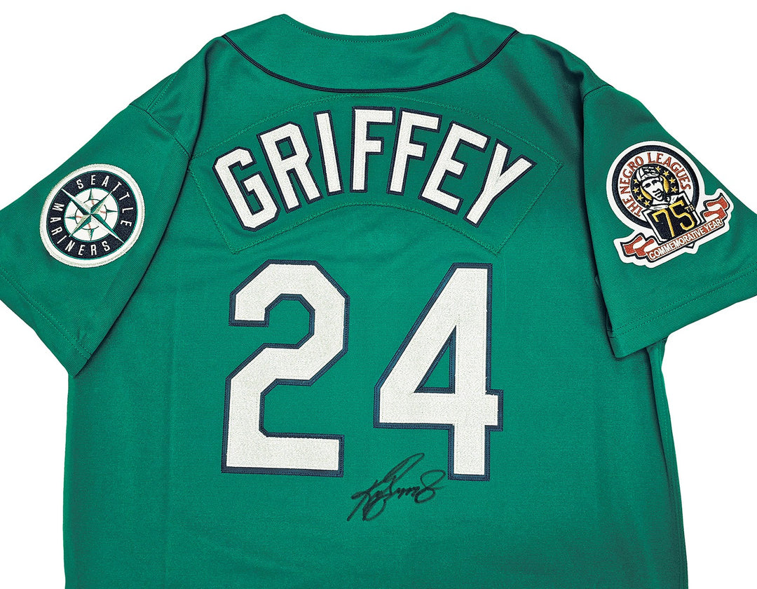 Seattle Mariners Ken Griffey Jr. Signed Teal Mitchell & Ness 1995 Cooperstown