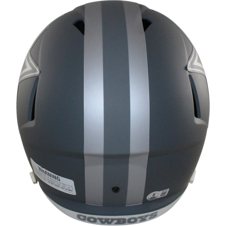 Demarcus Ware Autographed Dallas Cowboys F/S Slate Helmet Beckett Witness 56360