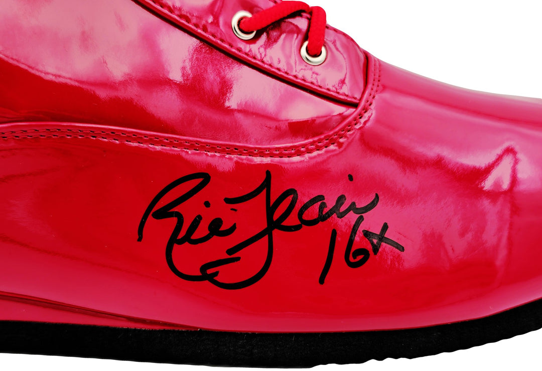 Ric Flair Autographed Signed Red Right Footed Boot WWE "16x" JSA