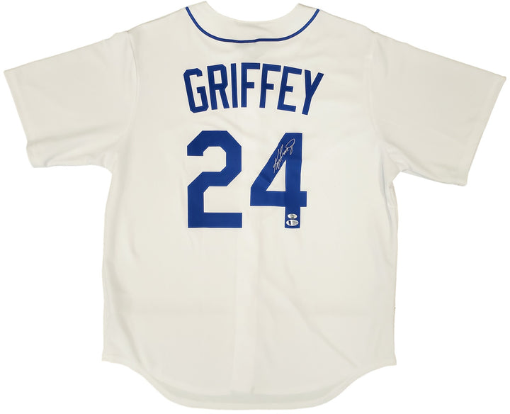 Seattle Mariners Ken Griffey Jr. Signed White Nike Jersey Size L Beckett & MCS