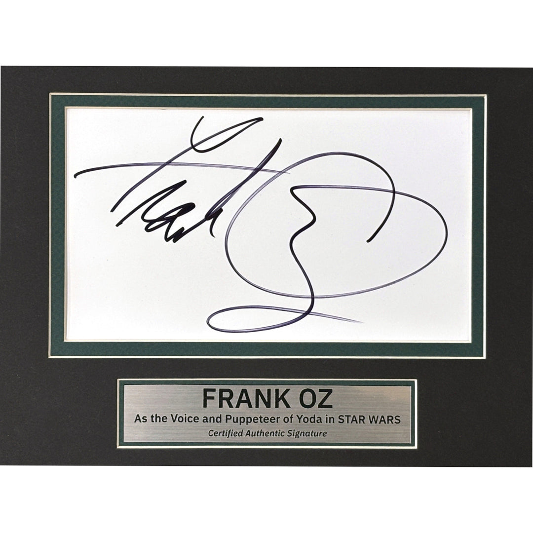 Frank Oz Autographed Cut Framed 8x10 Yoda Photo Collage JSA COA Signed