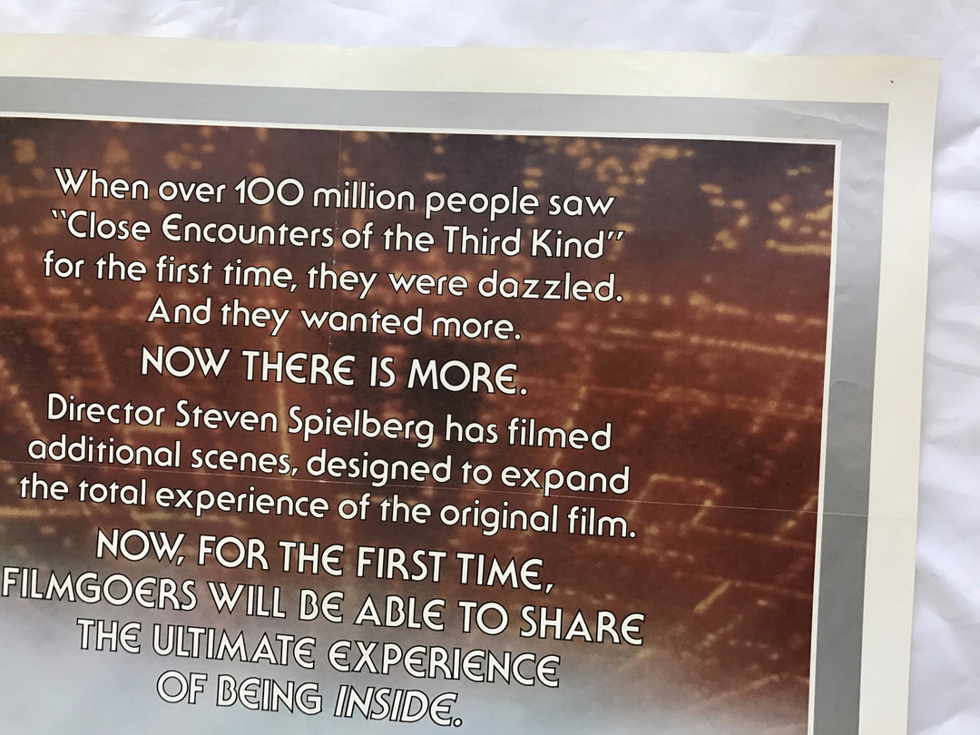 "Close Encounters Of The Third Kind" 1980 Original Movie Poster 1st Issue 27x40
