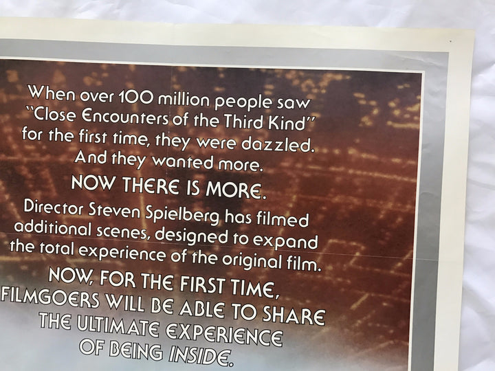 "Close Encounters Of The Third Kind" 1980 Original Movie Poster 1st Issue 27x40
