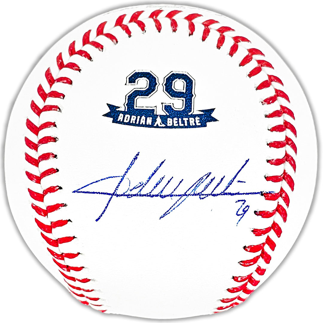 Adrian Beltre Signed Official Retirement Logo MLB Baseball Texas Rangers JSA