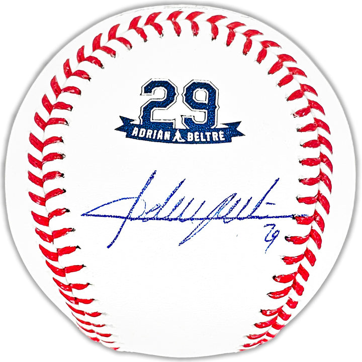 Adrian Beltre Signed Official Retirement Logo MLB Baseball Texas Rangers JSA