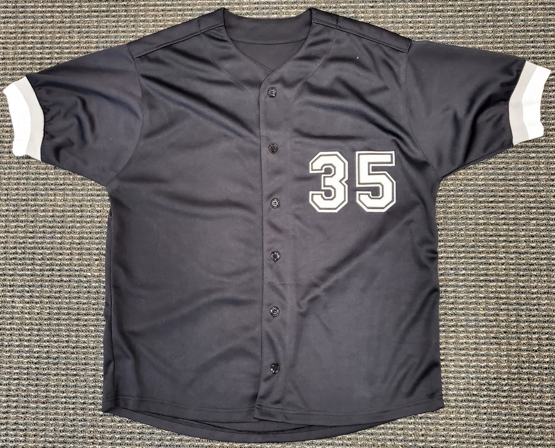 Chicago White Sox Frank Thomas Signed Black Jersey Beckett BAS