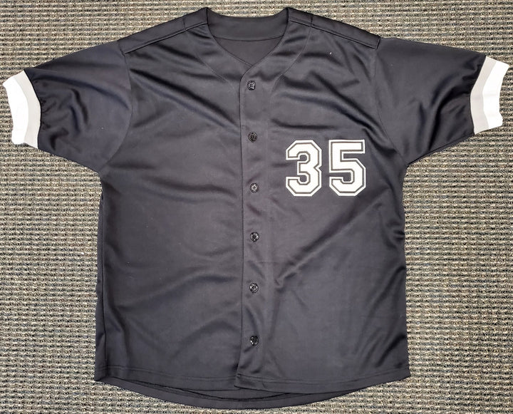 Chicago White Sox Frank Thomas Signed Black Jersey Beckett BAS