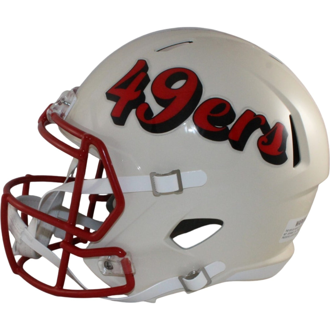 Brock Purdy Autographed San Francisco 49ers F/S Retro Helmet Beckett WIT 56910