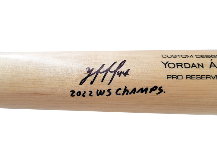 Yordan Alvarez Auto Blonde Victus Player Model Bat Astros 2022 WS Champs Beckett