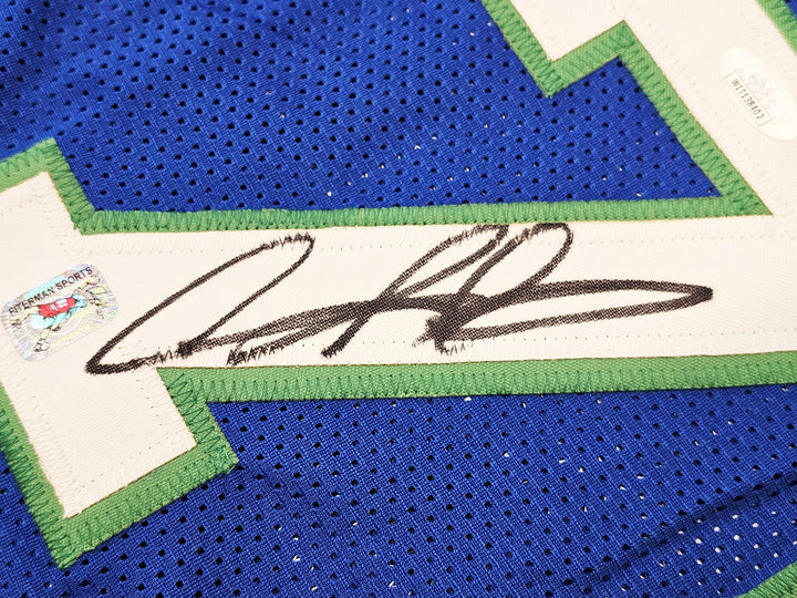 Dallas Mavericks Dennis Rodman Autographed Signed Blue Jersey JSA