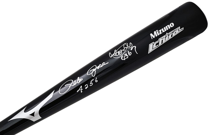 Ichiro Suzuki Pete Rose Auto Black Mizuno Player Model Bat Mariners Hits PR Holo