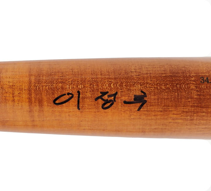 Jung Hoo Lee Auto Orange Old Hickory Player Model Bat Giants Auto Korean BAS