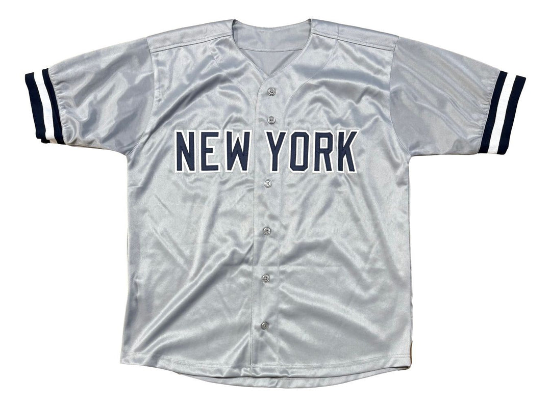 Lou Piniella New York Signed Gray Baseball Jersey 77-78 WSC Inscribed BAS